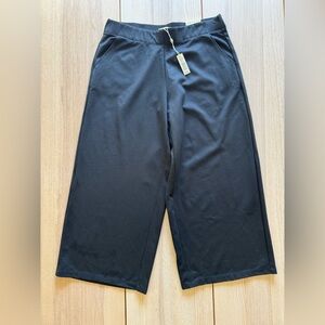 Max Studio London Women's XL Black High Rise Wide Leg Pants Elastic Back NWT